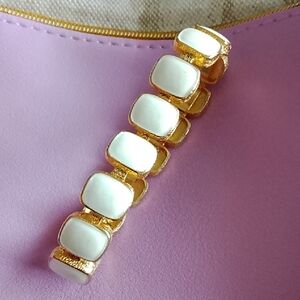 DG Signed White Gold Enamel Bracelet